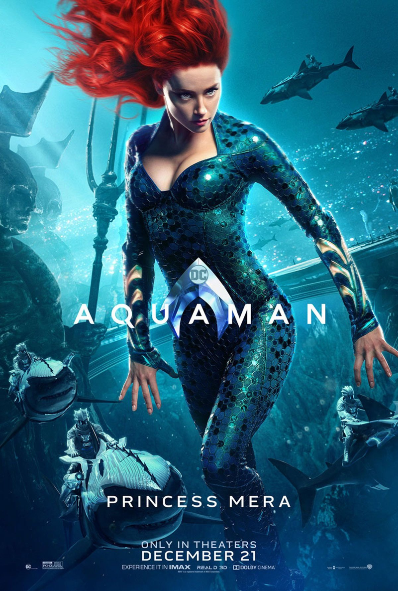 Amber Heard as Princess Mera in Aquaman